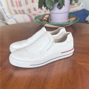 Paul Green White Slip-On Womens leather Sneakers